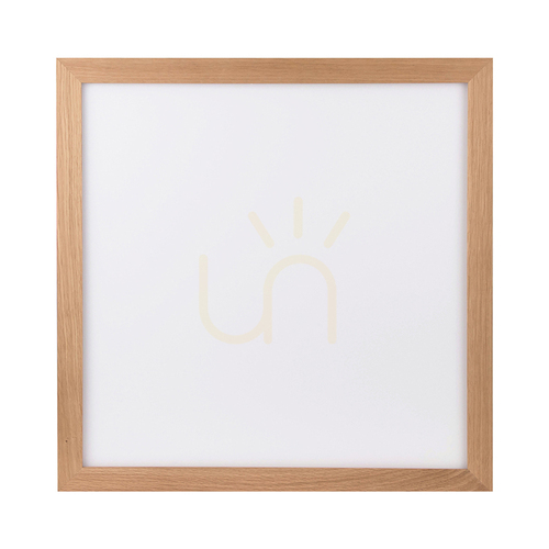 Prüfen Vivica Square Deckenleuchte, 1xLED, 2700–6200 K, 46 W, geölte Eiche/weißer Glasschirm mit Fernbedienung, 62 cm