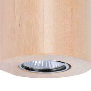 Wooddream Runde Wandleuchte, 2xGU10, Max. 6 W, Birke, Ø 10 cm small 1