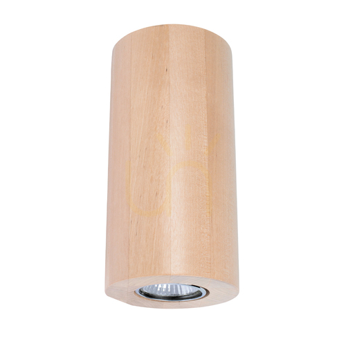 Prüfen Wooddream Runde Wandleuchte, 2xGU10, Max. 6 W, Birke, Ø 10 cm