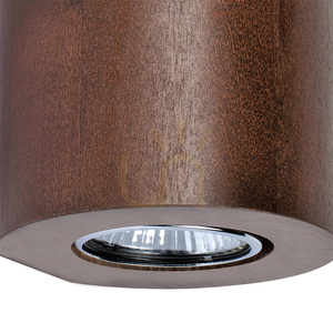 Wooddream Runde Wandleuchte, 2xGU10, Max. 6 W, Buchen- und Nussbaumholz, Ø 10 cm small 2