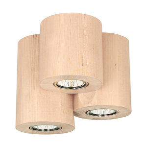 Wooddream Runde Deckenleuchte, 3xGU10, Max. 6 W, Birke, Ø 18 cm small 0