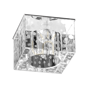 Cristaldream Deckenleuchten-Set, inklusive 3xG4-LED-Lampen (max.. 2,3 W), Chrom-Metall/transparentes Glas, inklusive Netzteil, 7 cm small 1