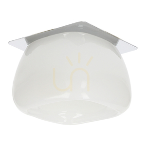 Cristaldream Deckenleuchten-Set, inklusive 3xG4-LED-Lampen (max.. 2,3 W), Metall in Chrom/weißes Glas, inklusive Netzteil, Ø 8,5 cm small 1