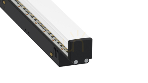 Prüfen LUMINES SOLVIA LED-Set für GENESIS-Schienen, schwarz eloxiert, 1 m, 12 W, 2700 K, 48 V DC