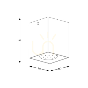 SQUARE 50475-WH-N Spot, weiß, 1xGU10 1 SQUARE 50475-WH-N Spot, weiß, 1xGU10 small 1