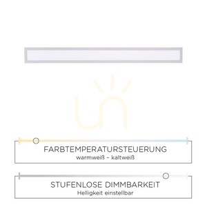 LED-Deckenpanel Paul Neuhaus FLAT 16537-16-O weiß 100 × 10 cm CCT small 5