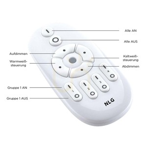 LED-Deckenpanel Paul Neuhaus FLAT 16537-16-O weiß 100 × 10 cm CCT small 7