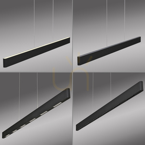 Q-STRETTO 2687-18 Schwarze 2xLED-Pendelleuchte small 2