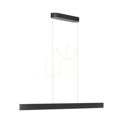 Prüfen Q-STRETTO 2687-18 Schwarze 2xLED-Pendelleuchte