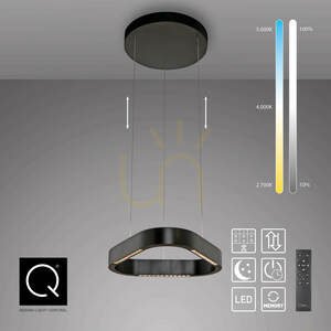 Q-STRETTO 2689-18 Schwarze 2xLED-Pendelleuchte small 7