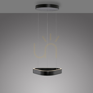 Q-STRETTO 2689-18 Schwarze 2xLED-Pendelleuchte small 8