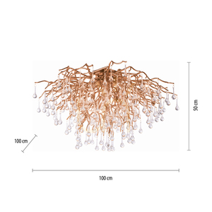 ICICLE 8092-11 Deckenleuchte, Messing, 14xG9 small 8