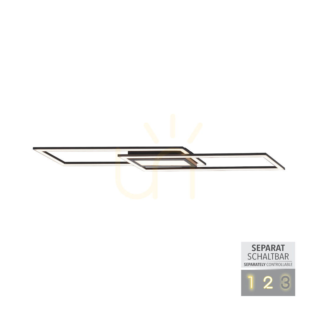Aussicht ASMIN 14694-18 Deckenleuchte, schwarz, 1xLED ASMIN 14694-18 Deckenleuchte, schwarz, 1xLED