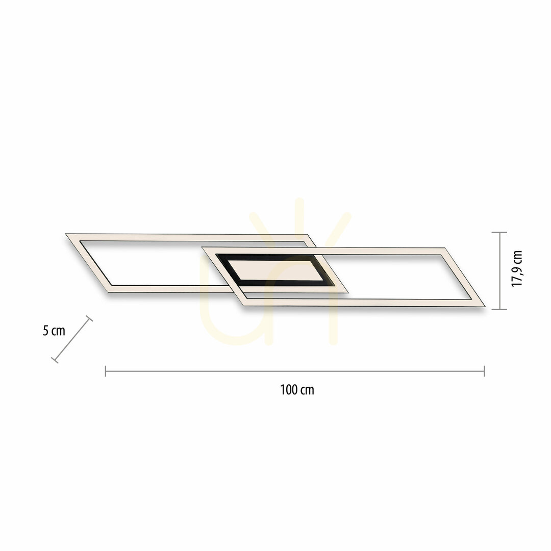 Vorschau ASMIN 14694-18 Deckenleuchte, schwarz, 1xLED ASMIN 14694-18 Deckenleuchte, schwarz, 1xLED