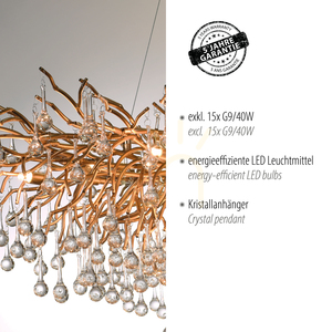 ICICLE 2031-11 Pendelleuchte aus Messing, 15xG9 4 ICICLE 2031-11 Pendelleuchte aus Messing, 15xG9 small 4