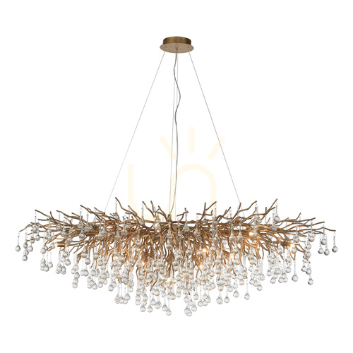 Prüfen ICICLE 2031-11 Pendelleuchte aus Messing, 15xG9