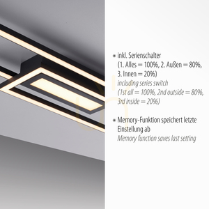 ASMIN 14696-18 Deckenleuchte, schwarz, 1xLED 3 ASMIN 14696-18 Deckenleuchte, schwarz, 1xLED small 3