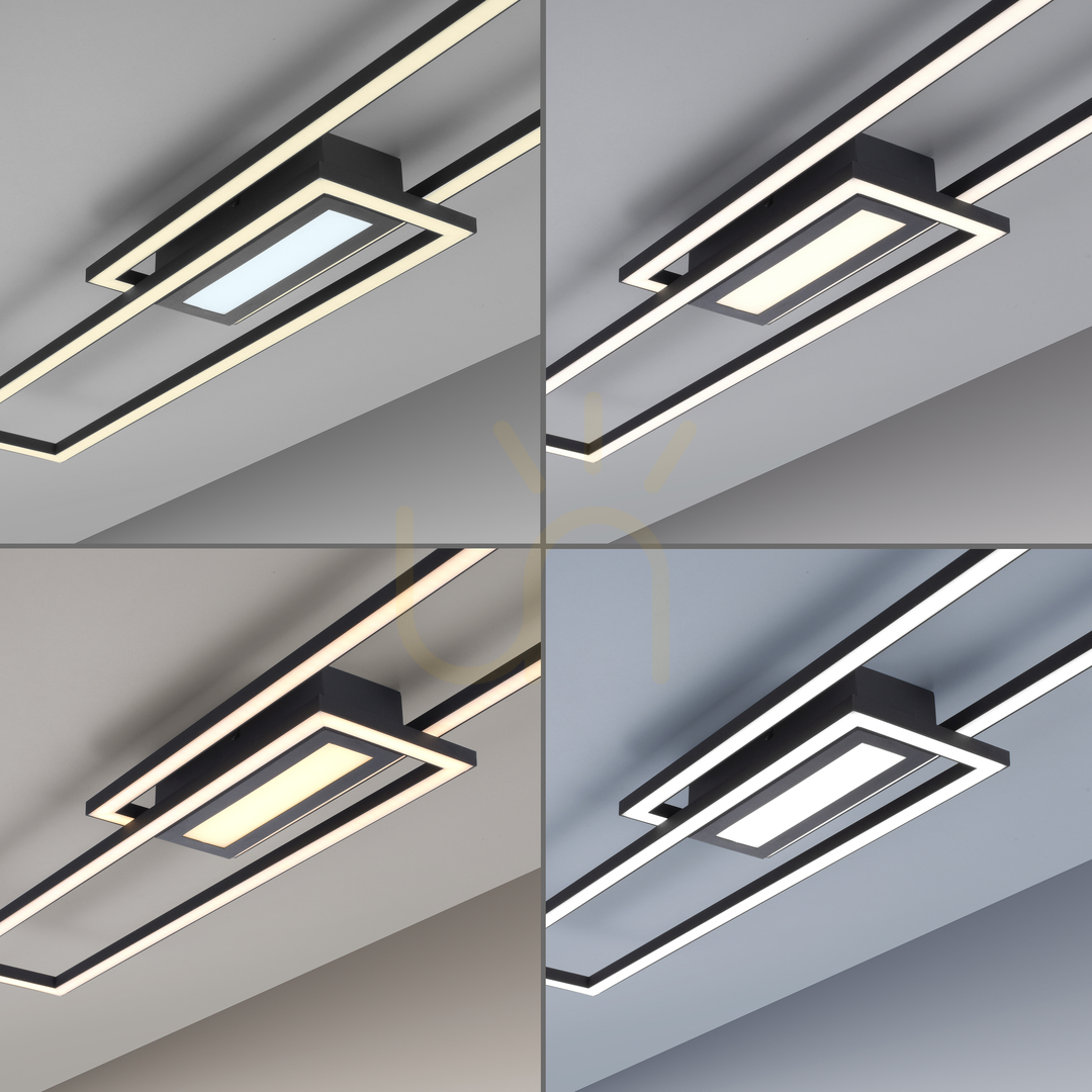Zeige ASMIN 14696-18 Deckenleuchte, schwarz, 1xLED ASMIN 14696-18 Deckenleuchte, schwarz, 1xLED
