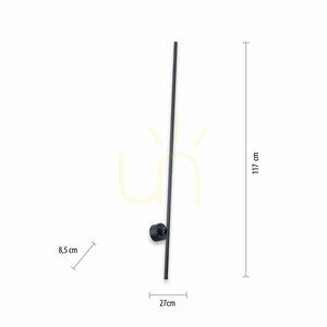 PURE-GRAFO 9407-18 Schwarz 1xLED-Wandleuchte small 7