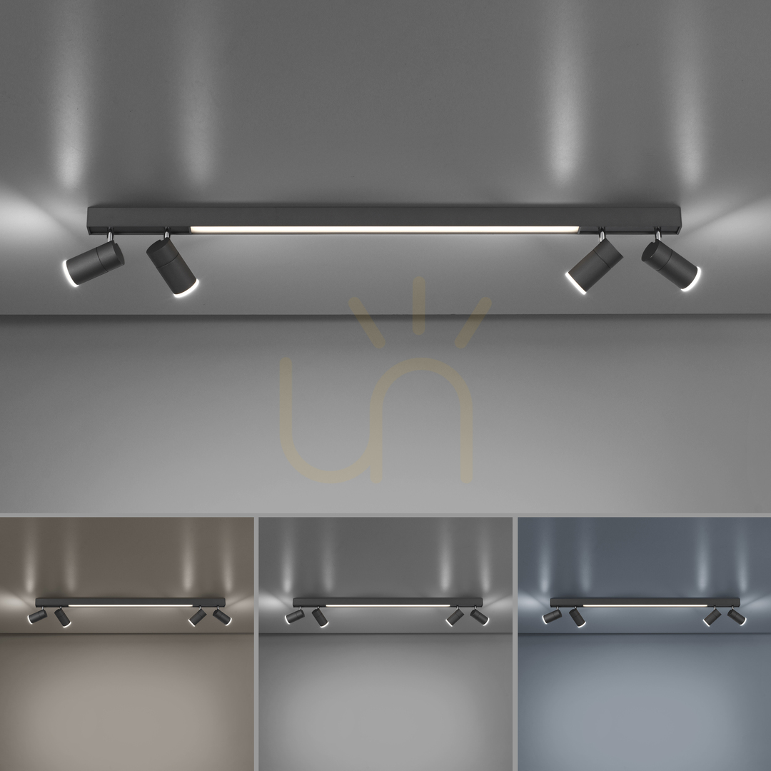Zeige PURE-LINES 6121-13 Deckenleuchte, Anthrazit, 5xLED PURE-LINES 6121-13 Deckenleuchte, Anthrazit, 5xLED