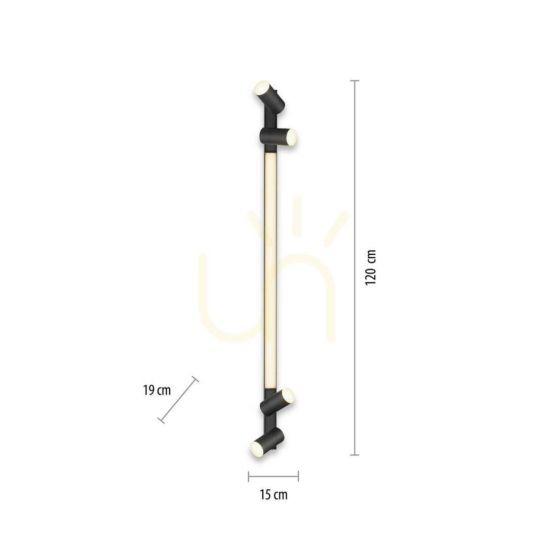 Vorschau PURE-LINES 6121-13 Deckenleuchte, Anthrazit, 5xLED PURE-LINES 6121-13 Deckenleuchte, Anthrazit, 5xLED