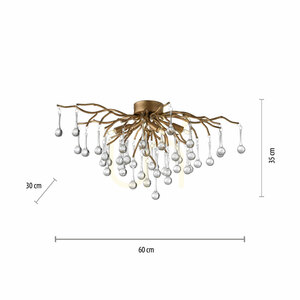 ICICLE 8090-11 Deckenleuchte, Messing, 4xG9 small 8