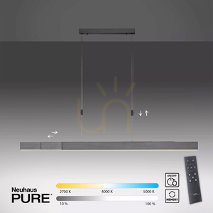 PURE-MOTO 2525-15 Graue 3xLED-Pendelleuchte small 16
