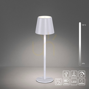 EURIA 19250-16 Tischlampe, Weiß, 1xLED small 13