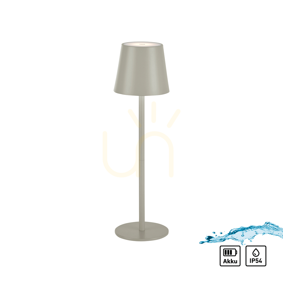 Aussicht EURIA 19250-40 Tischlampe, grau, 1xLED EURIA 19250-40 Tischlampe, grau, 1xLED