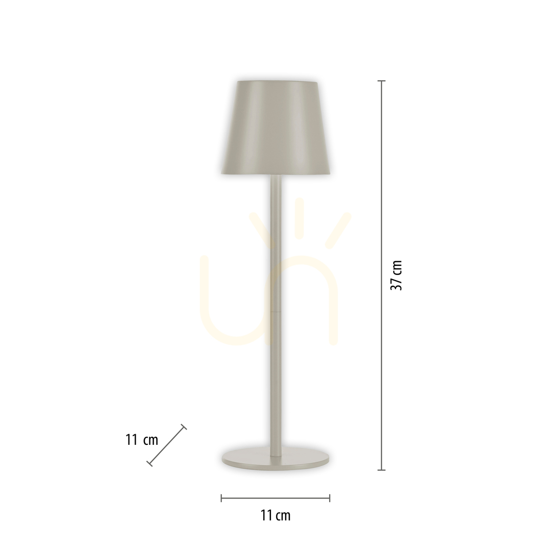 Anzeige EURIA 19250-40 Tischlampe, grau, 1xLED EURIA 19250-40 Tischlampe, grau, 1xLED