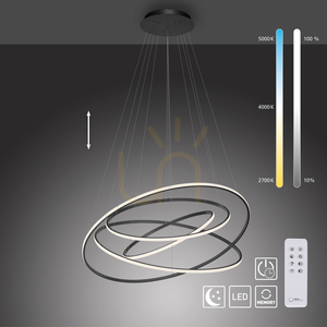 TESSARA 2124-13 Anthrazit 1xLED-Pendelleuchte small 12
