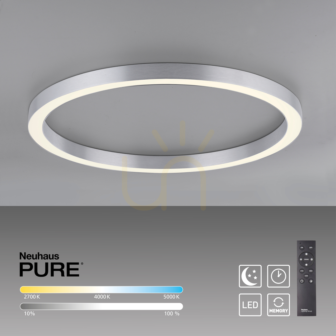 Aussicht PURE-LINES 6306-95 Deckenleuchte, Silber, 1xLED PURE-LINES 6306-95 Deckenleuchte, Silber, 1xLED