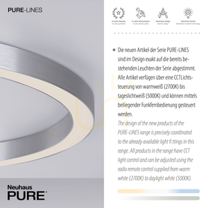 PURE-LINES 6306-95 Deckenleuchte, Silber, 1xLED 4 PURE-LINES 6306-95 Deckenleuchte, Silber, 1xLED small 4
