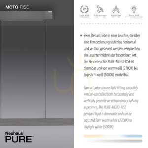 PURE-MOTO-RISE 2545-15 Graue 3xLED-Pendelleuchte small 4