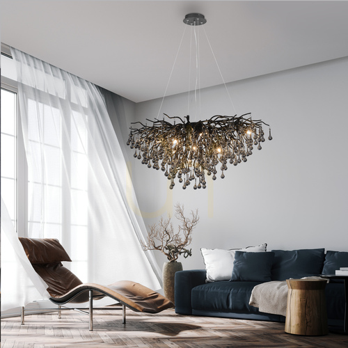 Prüfen Kronleuchter Paul Neuhaus Icicle 2192-18, schwarz, 10 × G9