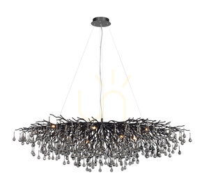 ICICLE 2031-18 Schwarze Pendelleuchte 15xG9 small 15