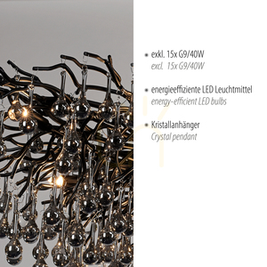 ICICLE 2031-18 Schwarze Pendelleuchte 15xG9 small 3