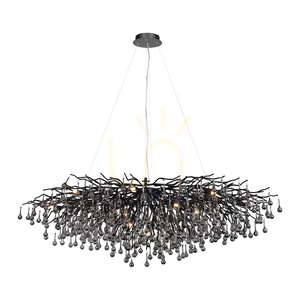 ICICLE 2031-18 Schwarze Pendelleuchte 15xG9 small 0