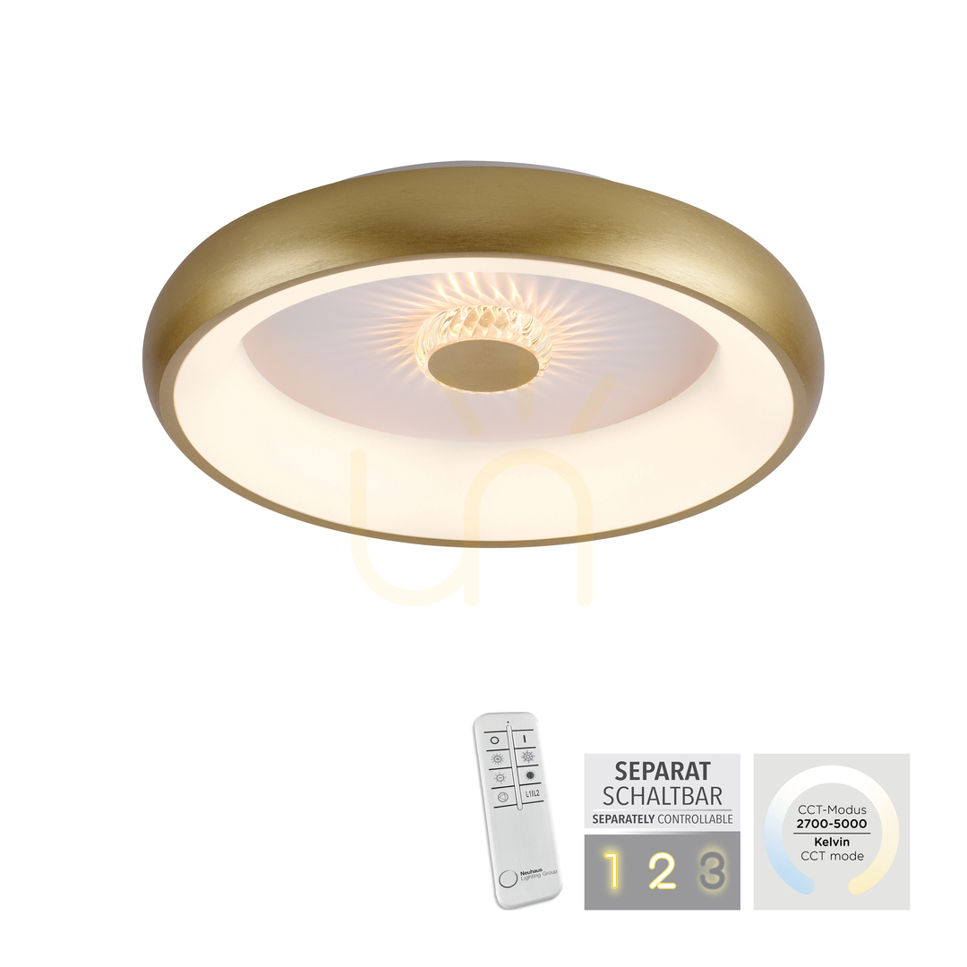 Aussicht VERTIGO 14384-60 Deckenleuchte aus Messing, 1xLED VERTIGO 14384-60 Deckenleuchte aus Messing, 1xLED