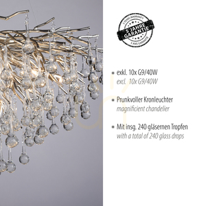 ICICLE 2192-55 Silber 10xG9 Pendelleuchte small 4