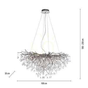 ICICLE 2192-55 Silber 10xG9 Pendelleuchte small 8
