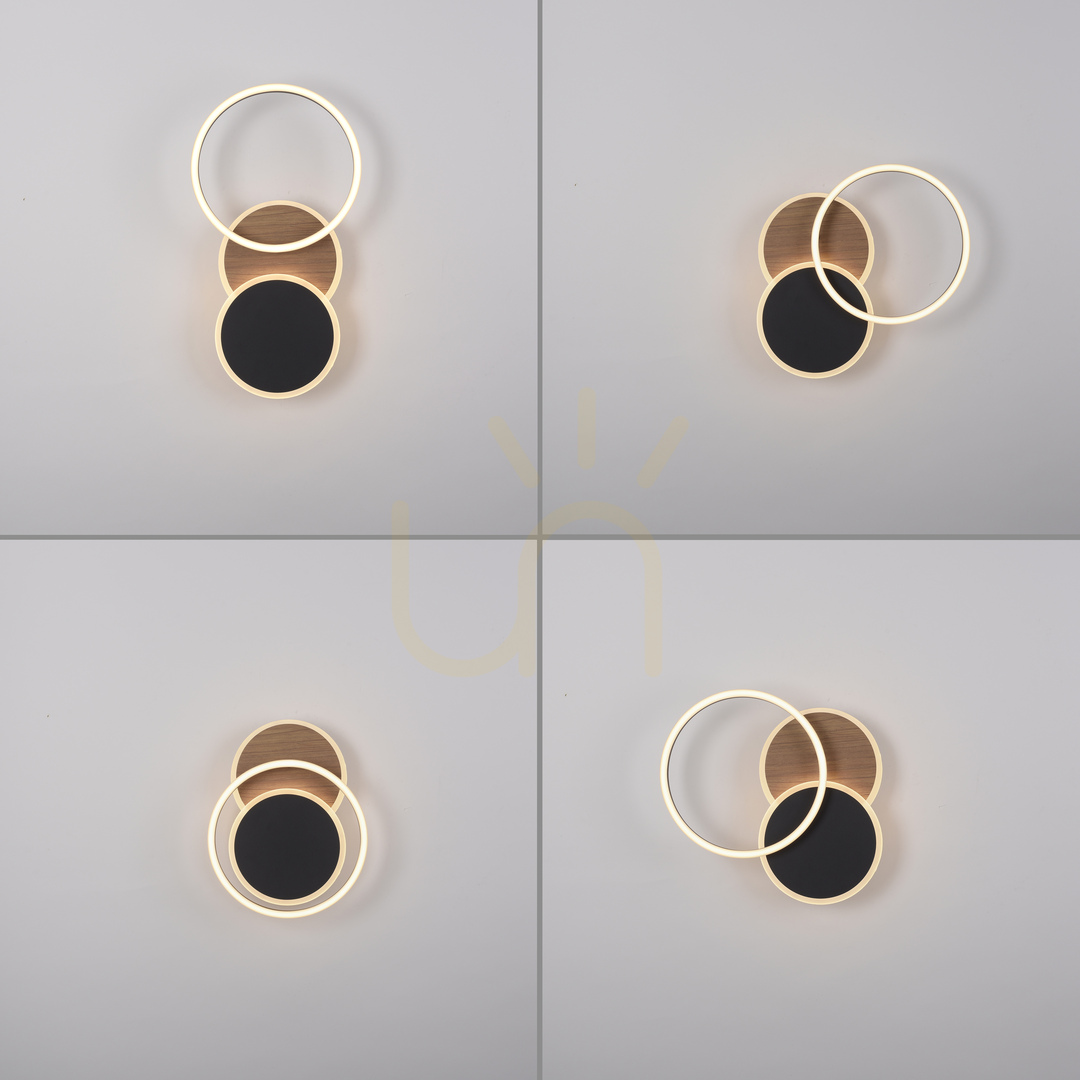 Zeige SEVENT 14116-78 Deckenleuchte, Holzoptik, 1xLED SEVENT 14116-78 Deckenleuchte, Holzoptik, 1xLED