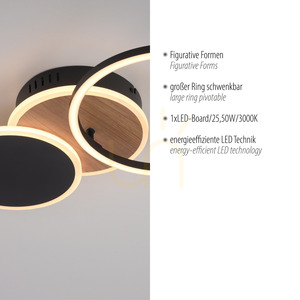 SEVENT 14116-78 Deckenleuchte, Holzoptik, 1xLED 3 SEVENT 14116-78 Deckenleuchte, Holzoptik, 1xLED small 3