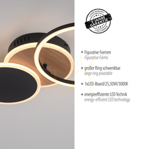 SEVENT 14116-78 Deckenleuchte, Holzoptik, 1xLED 4 SEVENT 14116-78 Deckenleuchte, Holzoptik, 1xLED small 4