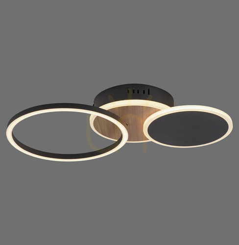 Prüfen SEVENT 14116-78 Deckenleuchte, Holzoptik, 1xLED