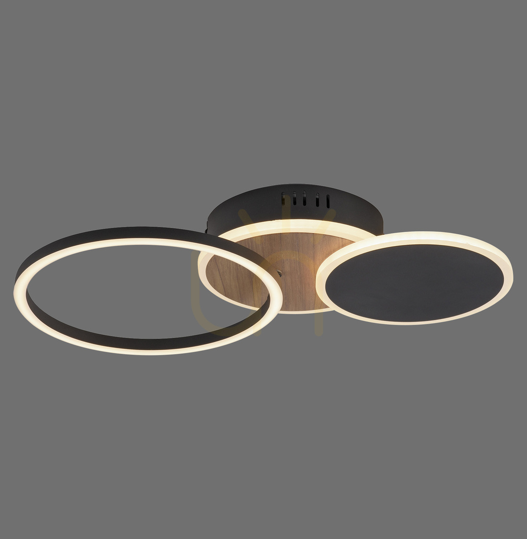 Prüfen SEVENT 14116-78 Deckenleuchte, Holzoptik, 1xLED SEVENT 14116-78 Deckenleuchte, Holzoptik, 1xLED