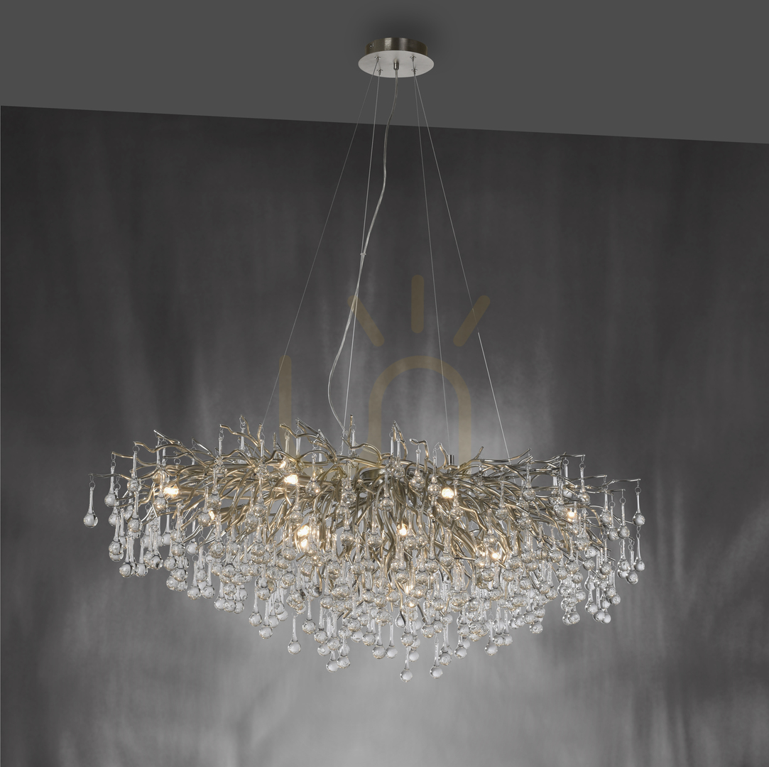 Aussicht ICICLE 2031-55 Pendelleuchte, Silber, 15xG9 ICICLE 2031-55 Pendelleuchte, Silber, 15xG9