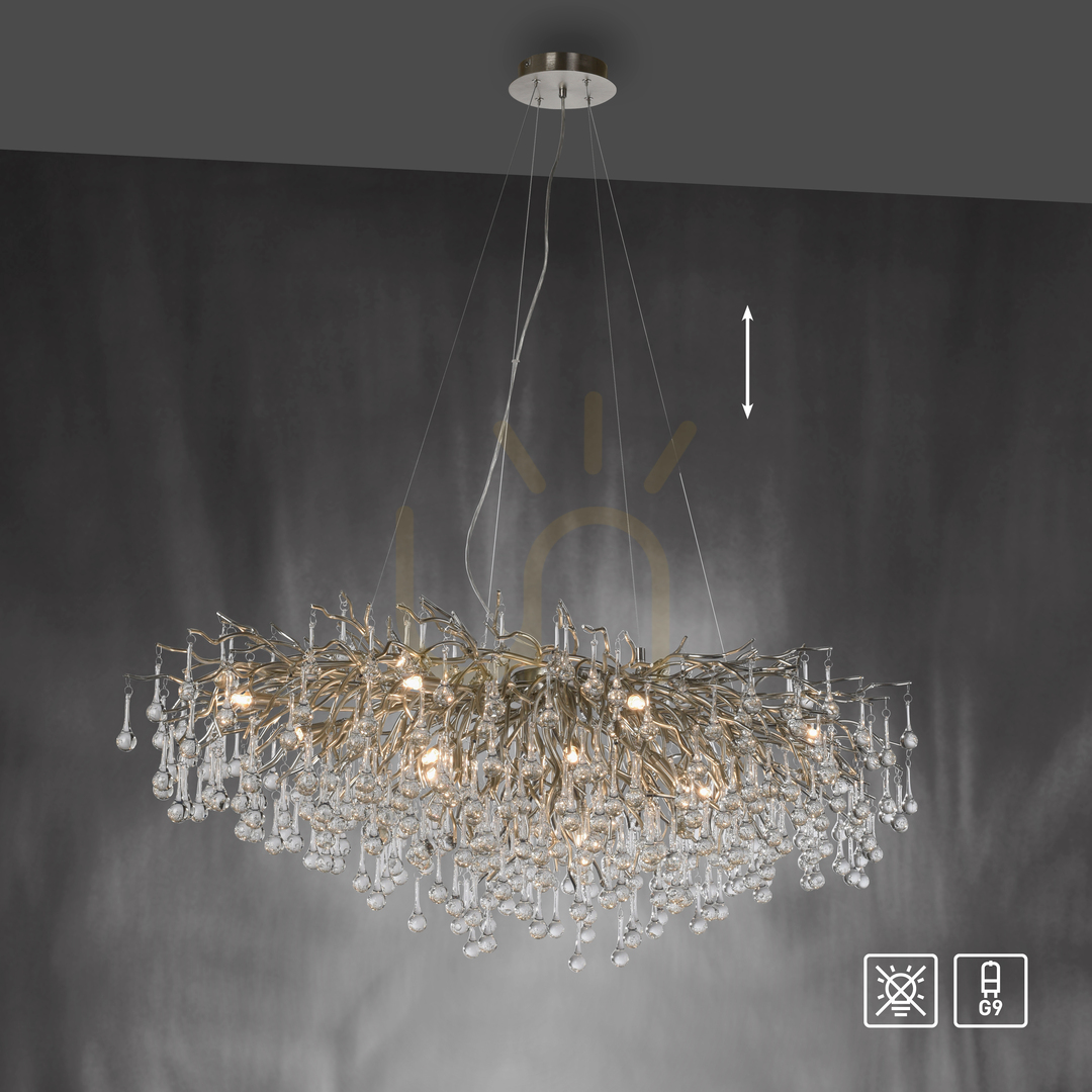Vorschau ICICLE 2031-55 Pendelleuchte, Silber, 15xG9 ICICLE 2031-55 Pendelleuchte, Silber, 15xG9