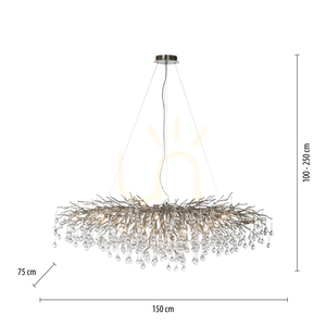 ICICLE 2031-55 Pendelleuchte, Silber, 15xG9 7 ICICLE 2031-55 Pendelleuchte, Silber, 15xG9 small 7