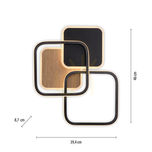 SEVENT 14117-78 Deckenleuchte, Holzoptik, 1xLED 8 SEVENT 14117-78 Deckenleuchte, Holzoptik, 1xLED small 8